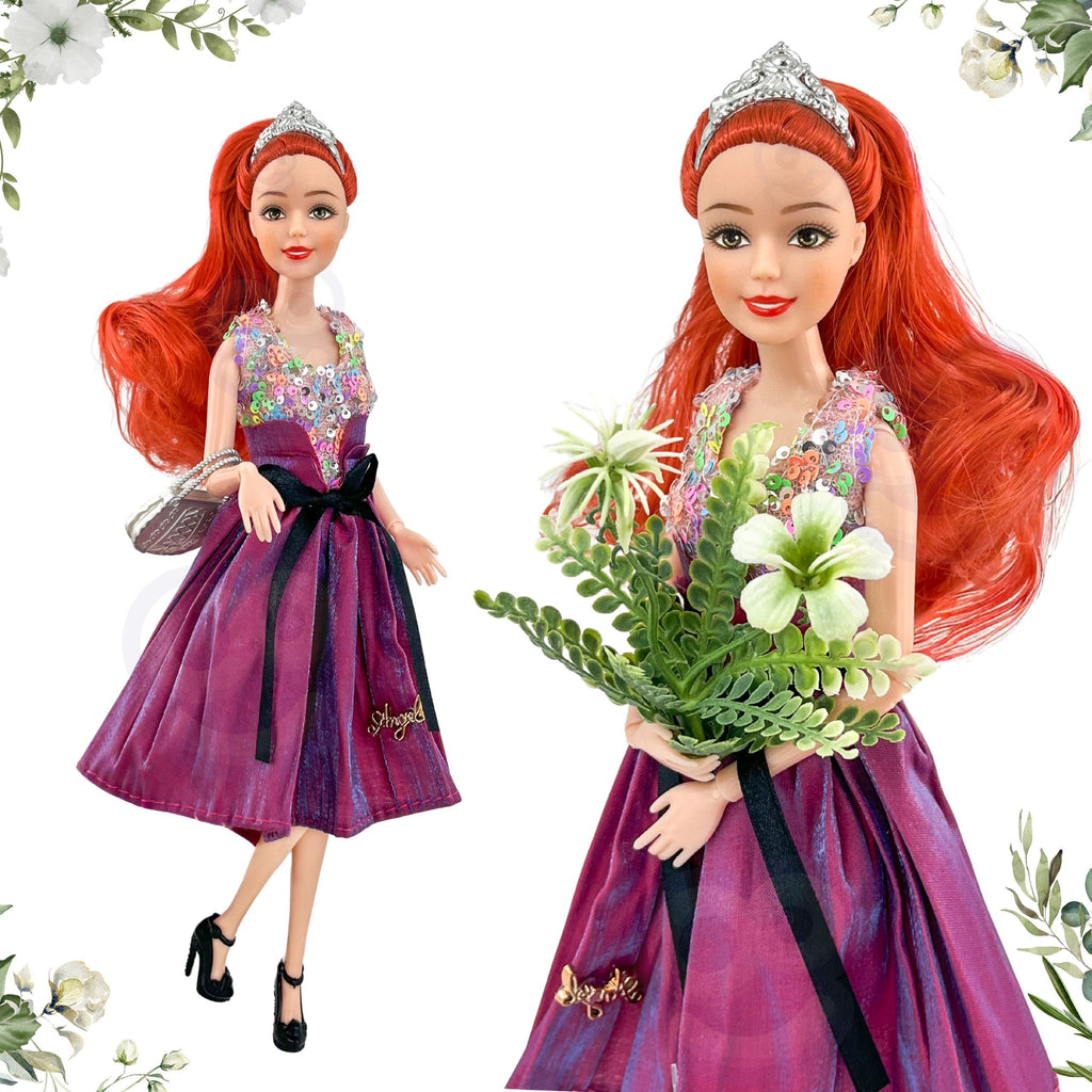 WOOPIE ROYAL Emi Fashion Lėlė 32 cm – Rožinė Suknelė ir Priedai
