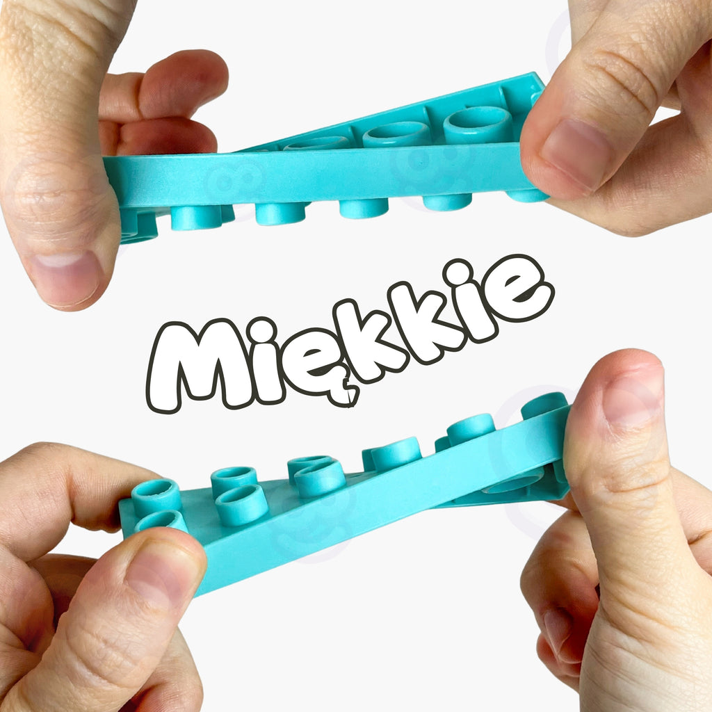 WOOPIE Minkšti Blokai 99 Detalių Rinkinys su Dėže