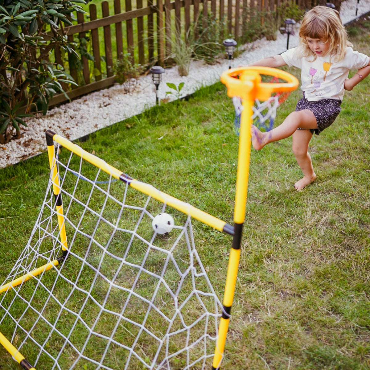 WOOPIE 2in1 sporto rinkinys: futbolo ir krepšinio vartai