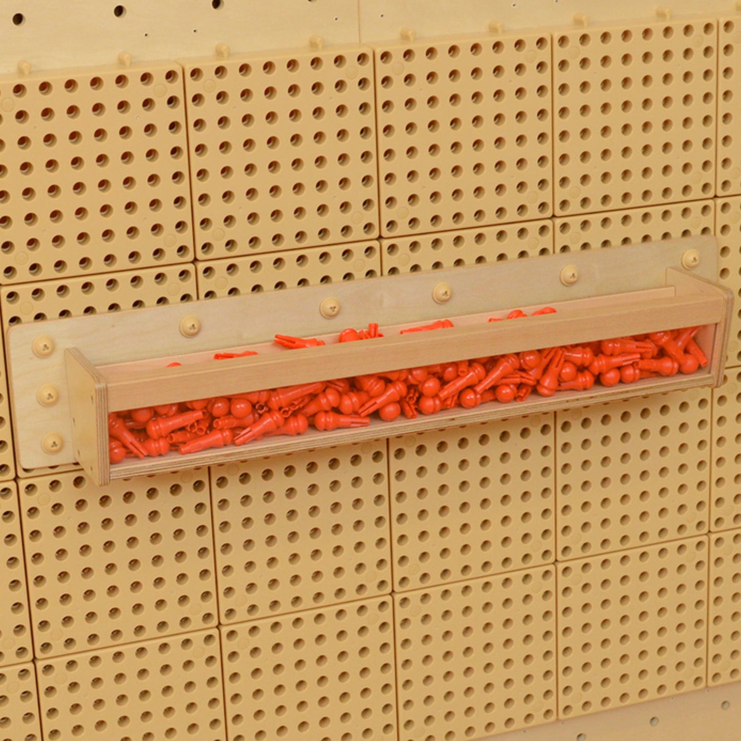 MASTERKIDZ Medinė Dėžutė su Skaidria Sienele STEM Lentai 80 cm