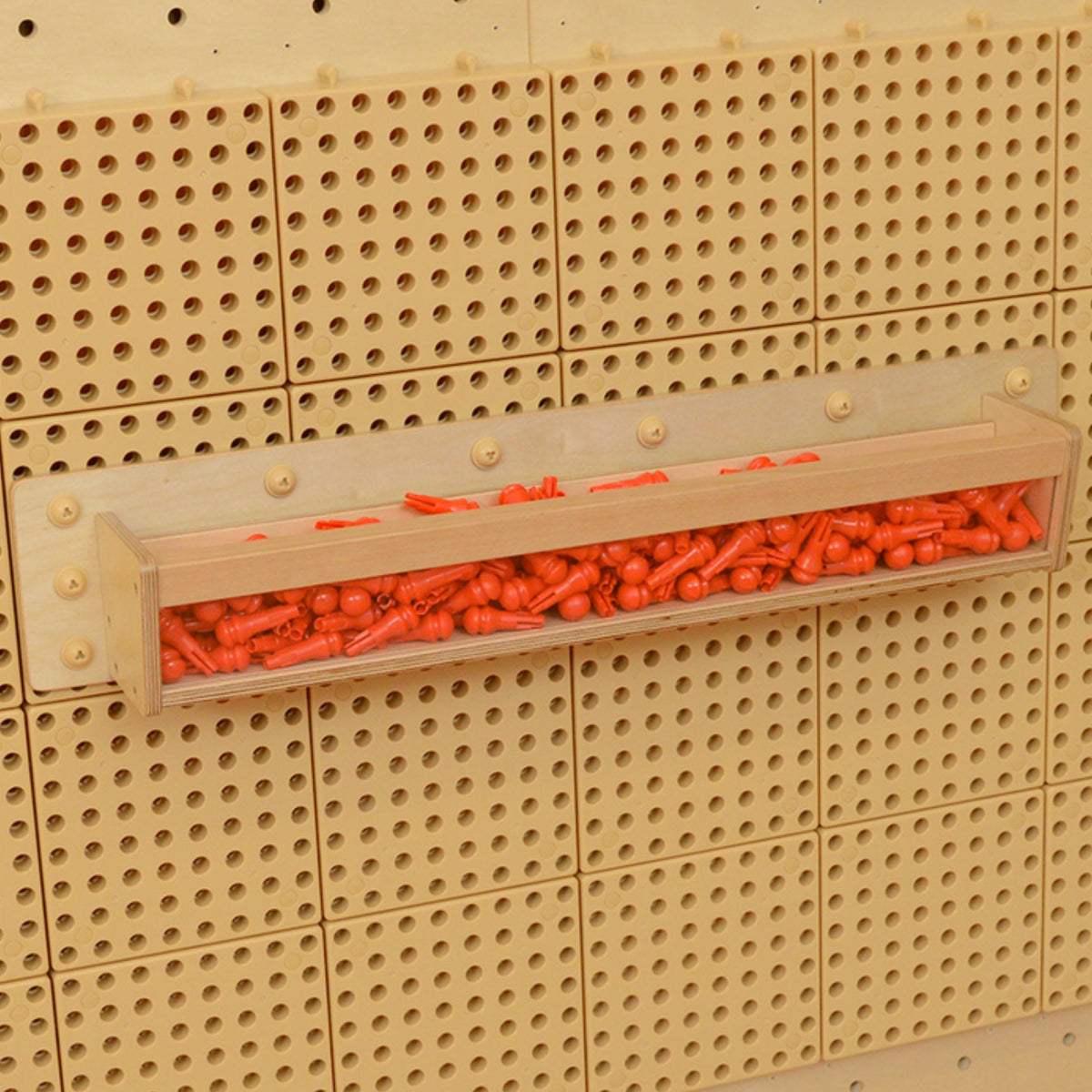 MASTERKIDZ Medinė Dėžutė su Skaidria Sienele STEM Lentai 80 cm