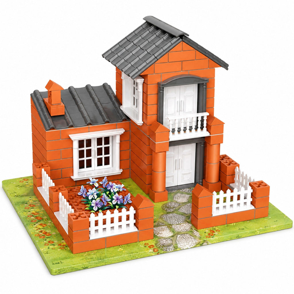 WOOPIE Brick Villa Konstruktorius, 458 detalės, Namas 3+