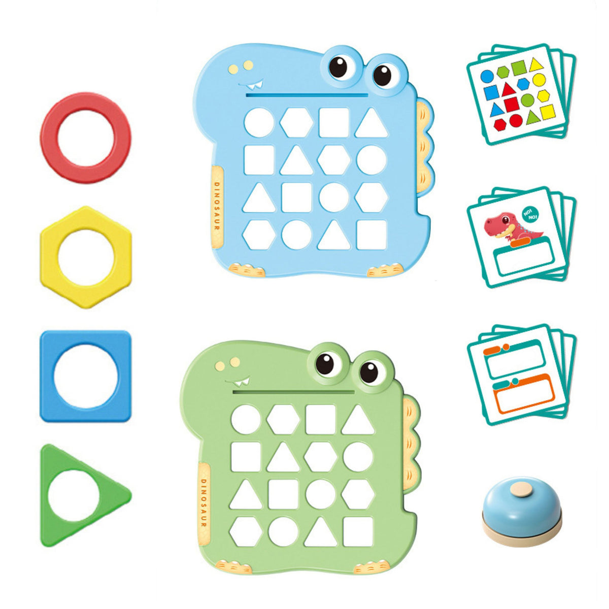 WOOPIE Montessori Dinozaurų Formų Derinimo Žaidimas