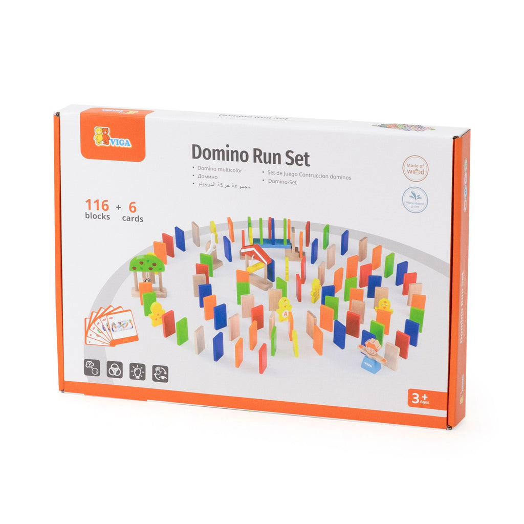 VIGA Medinė Domino Trasos Žaidimas 122 vnt. nuo 3 metų