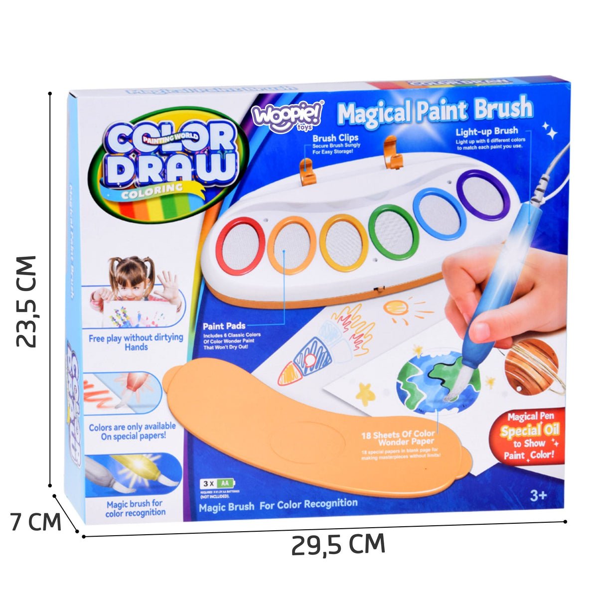 WOOPIE Magic LED Water Brush - Šviečiantis Piešimo Rinkinys