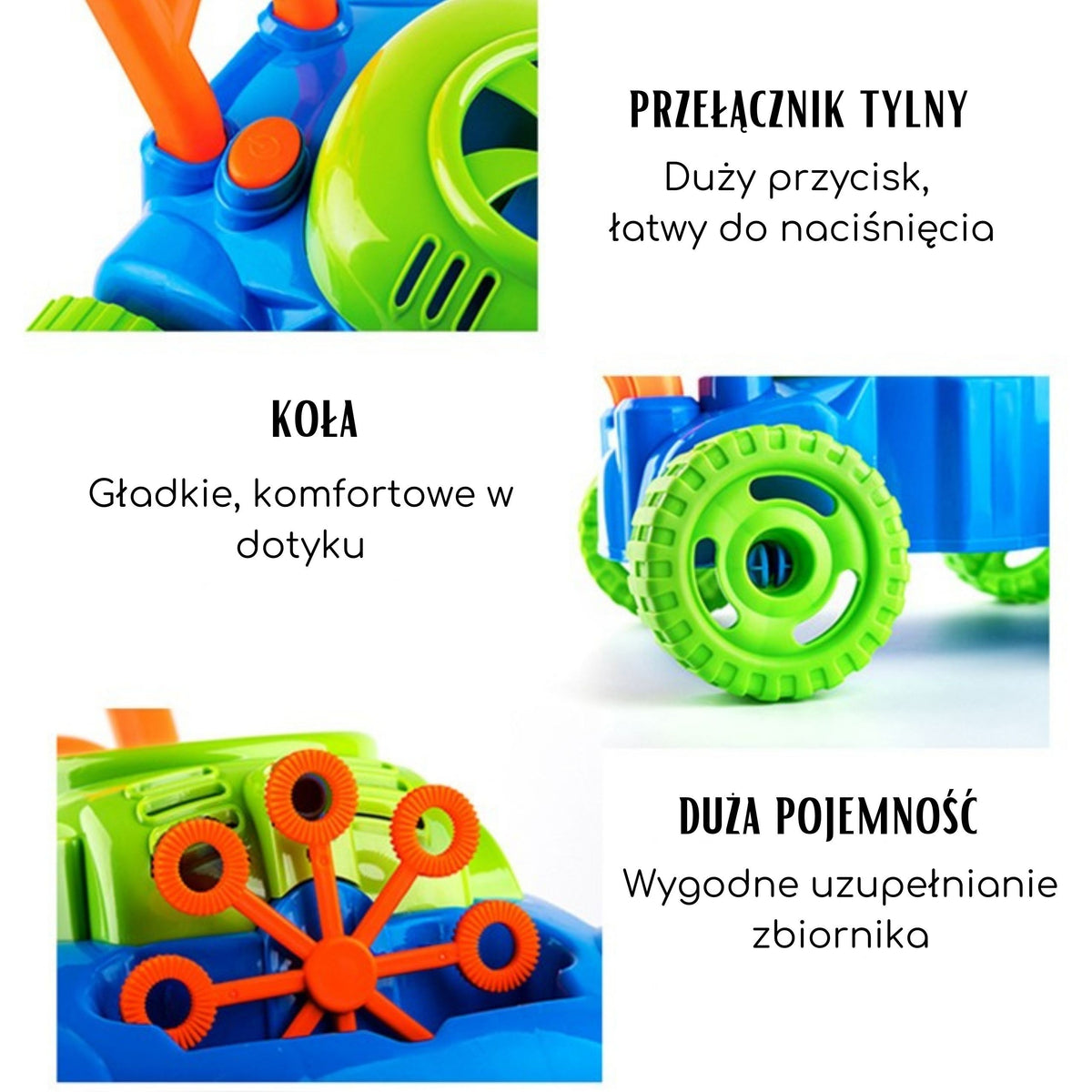 WOOPIE Vejapjovė su muilo burbulais ir garsais vaikams