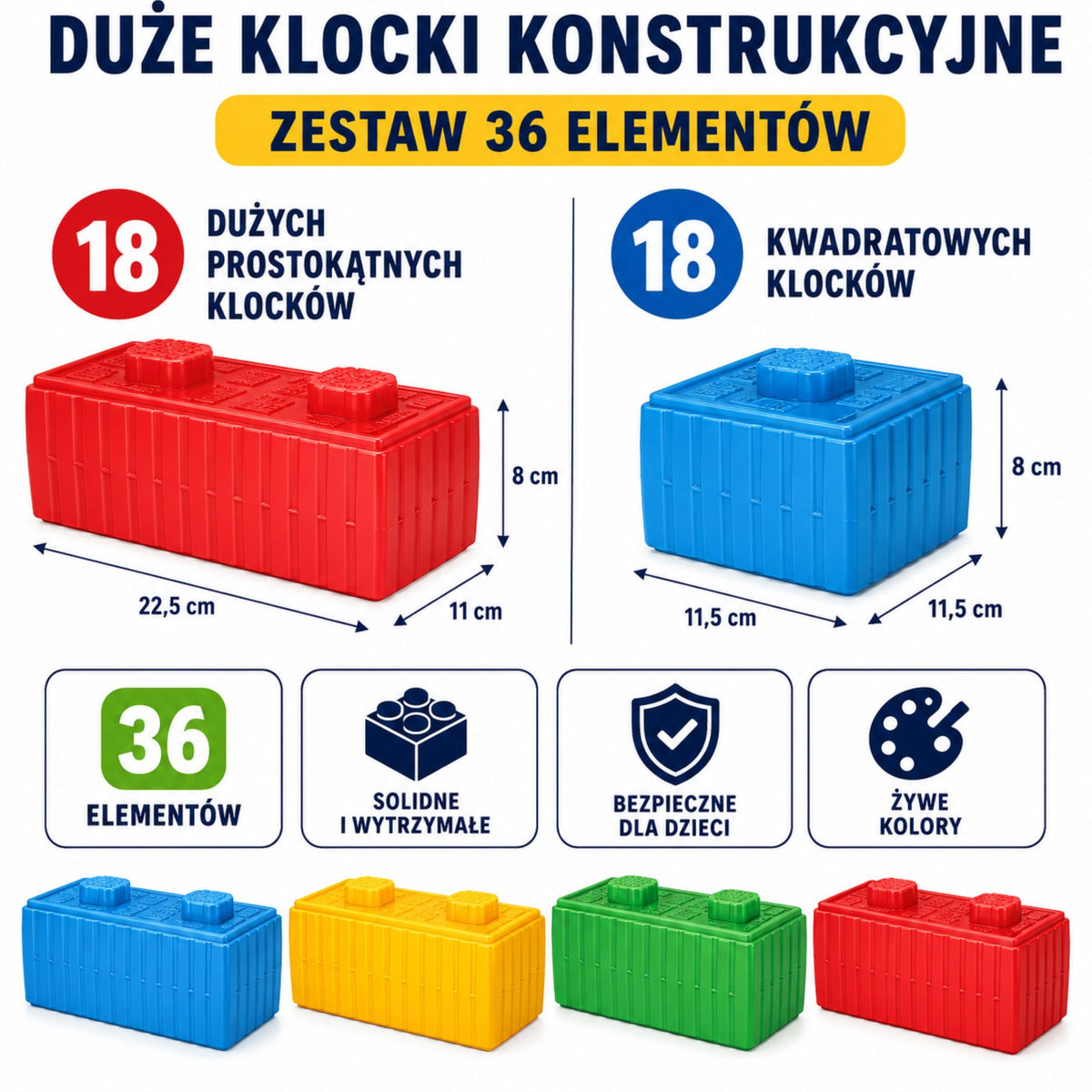 WOOPIE XXL Konstruktorius su automobiliu 43 detalės