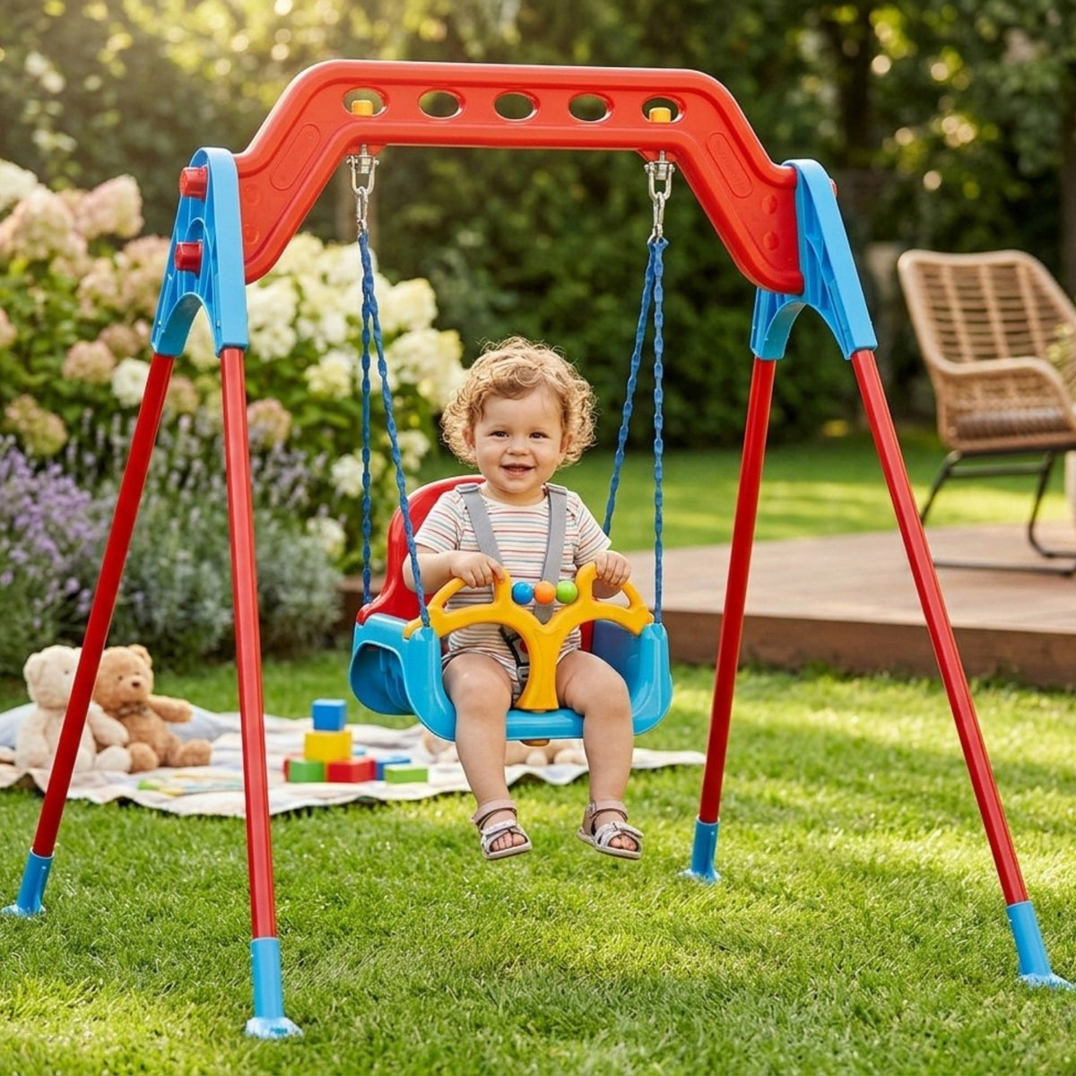 WOOPIE BABY 3in1 Sūpynės Vienam Vaikui, Namams ir Lauke