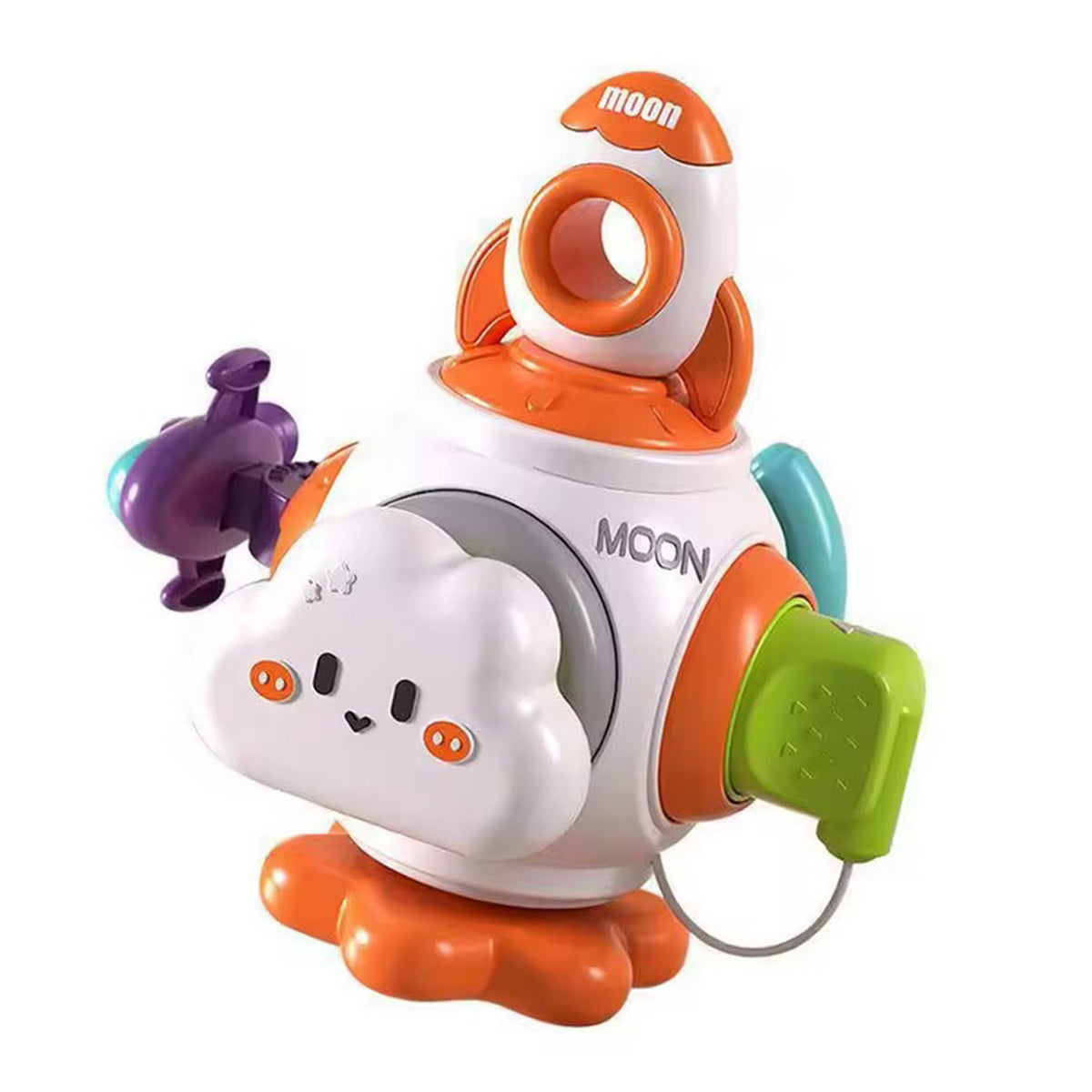 WOOPIE BABY Kosminė raketa kamuolys 6in1 Montessori 18m+