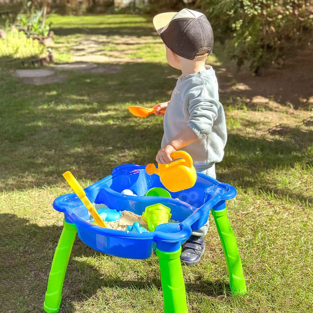 WOOPIE Vandens ir smėlio stalas 2in1 su 9 priedais