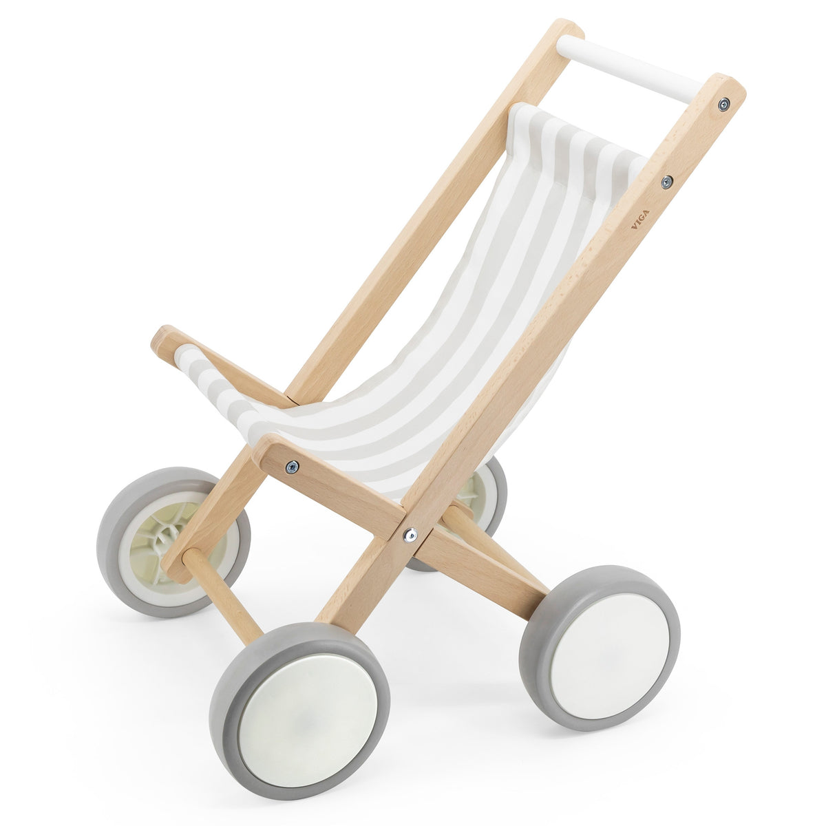VIGA medinis vežimėlis lėlėms (iki 38 cm) – pagrindinis vaizdas