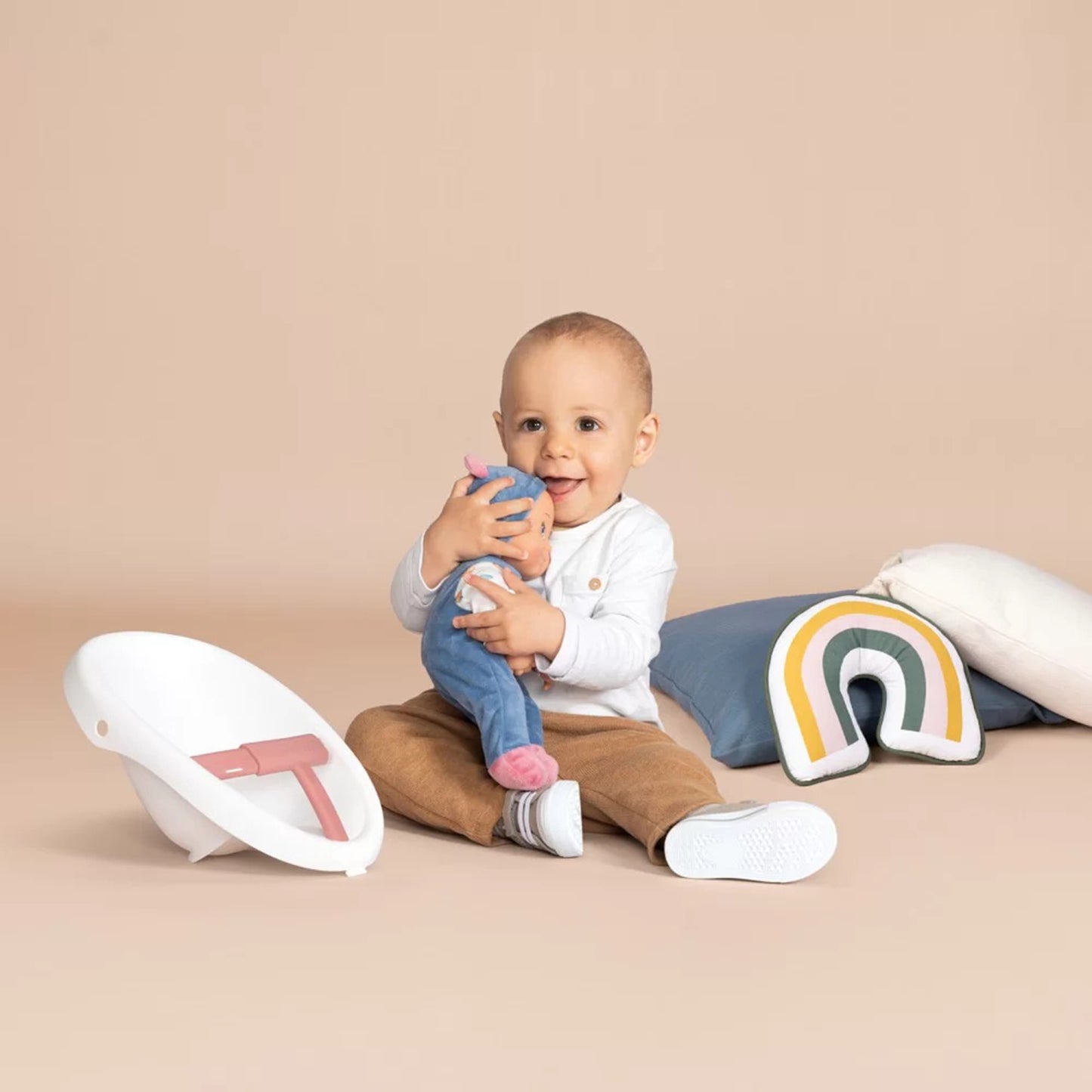 SMOBY Little Vaikštynė-stumdukas 3in1 su vežimėliu ir lėle kūdikiu – vaizdas 4