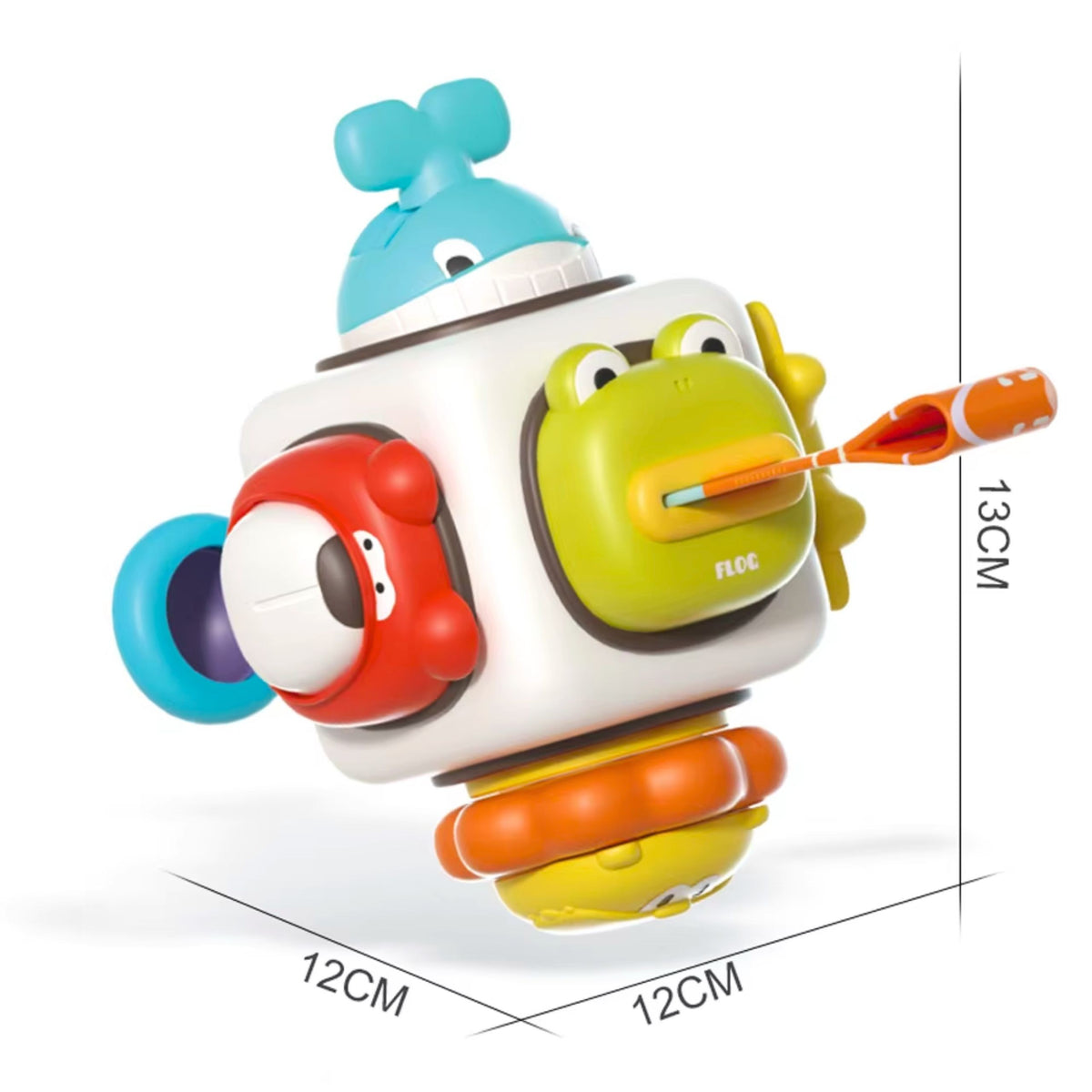 WOOPIE BABY 6-in-1 Jutiminis Kubas su Gyvūnais Kūdikiams