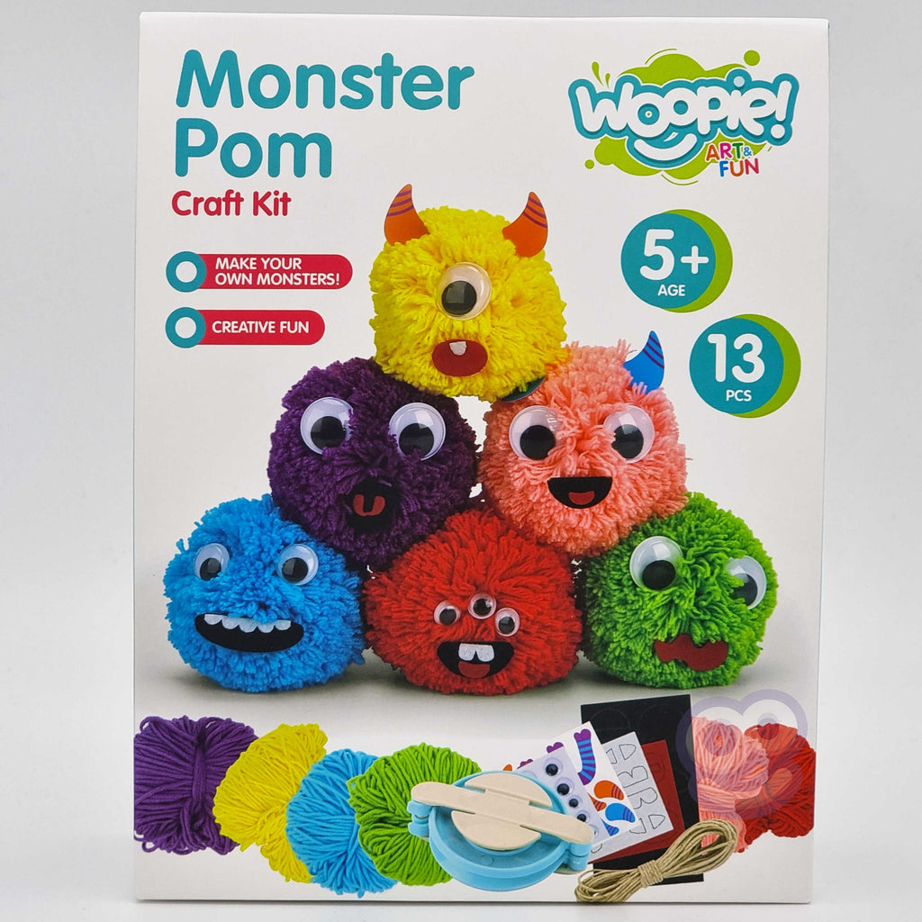 WOOPIE ART&FUN Kuriamas siūlų pūkuoto pabaisiuko rinkinys