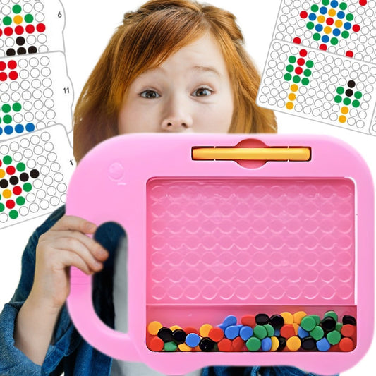 WOOPIE MagPad Magnetinė Lenta Drambliukas Montessori 84 sagutės