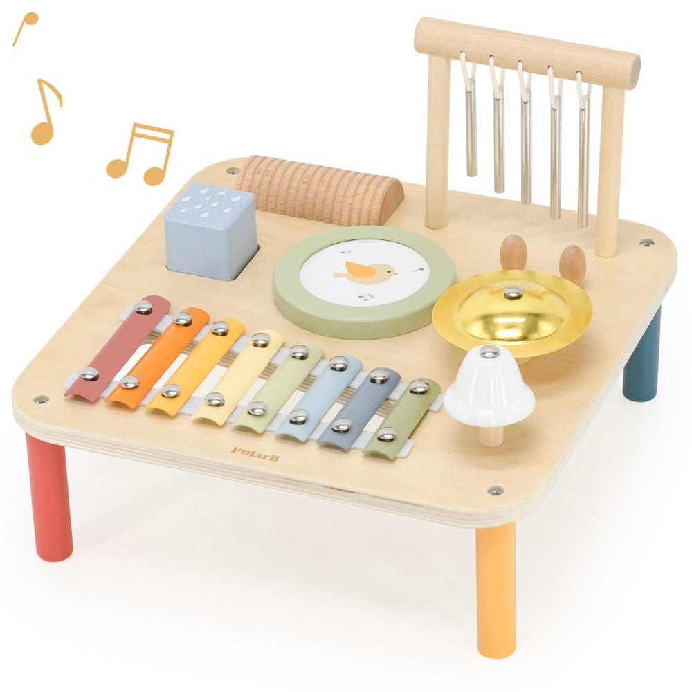 Viga Medinis Muzikinis Sensorinis Stalelis 7in1 Vaikams