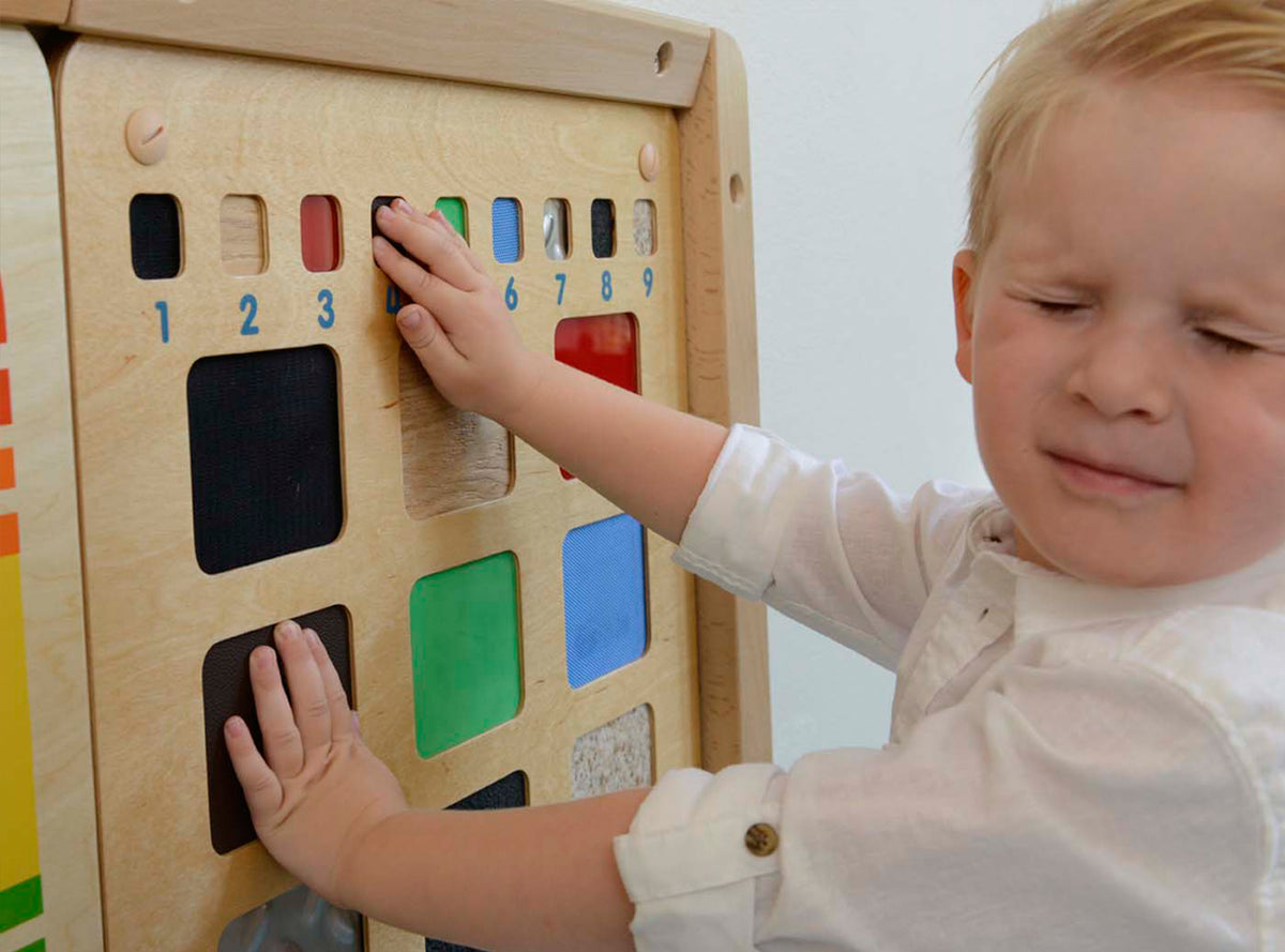 MASTERKIDZ Mokomoji lenta medžiagų faktūrų atpažinimui, lytėjimo pojūtis – vaizdas 4