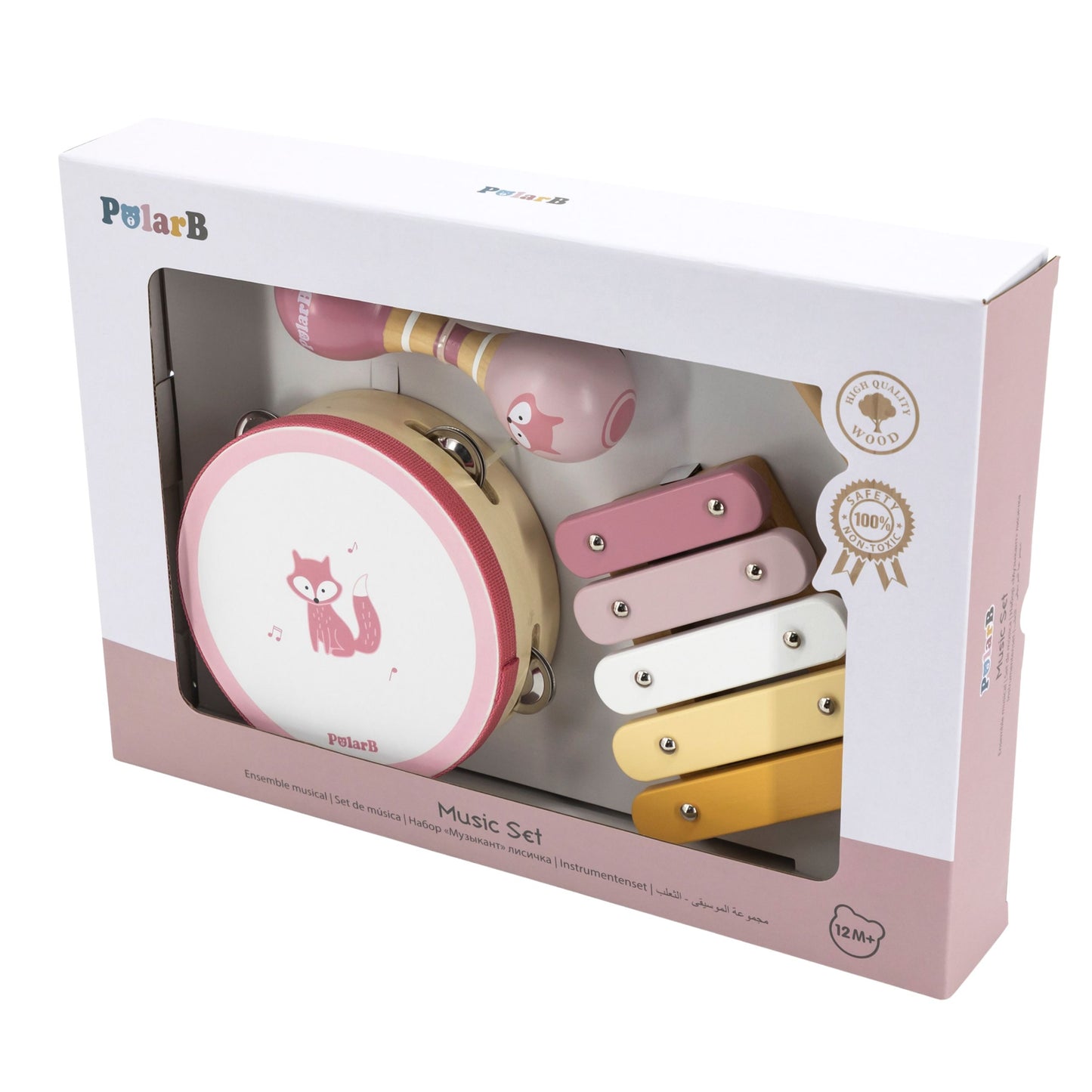 VIGA PolarB Rožinis muzikinių instrumentų rinkinys – vaizdas 3