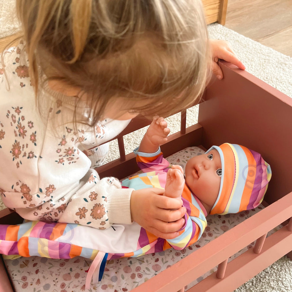 WOOPIE ROYAL Lėlės Drabužių Rinkinys Kombinezonas Vienaragio Kepurė 43-46 cm
