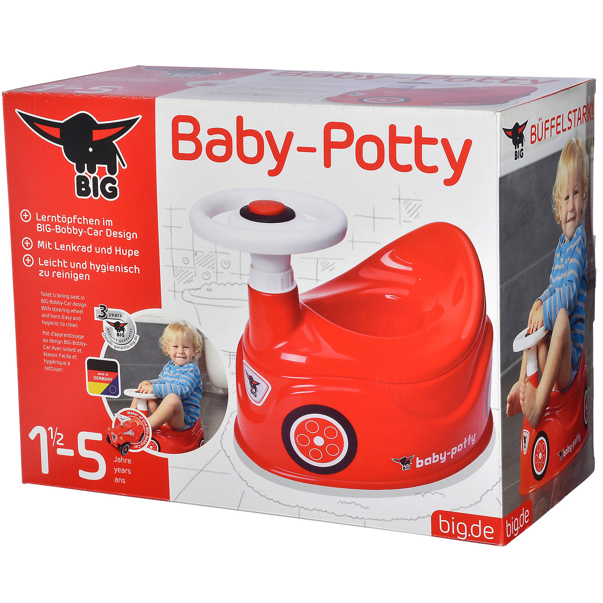 BIG New Bobby Car naktipuodis su vairu vaikams