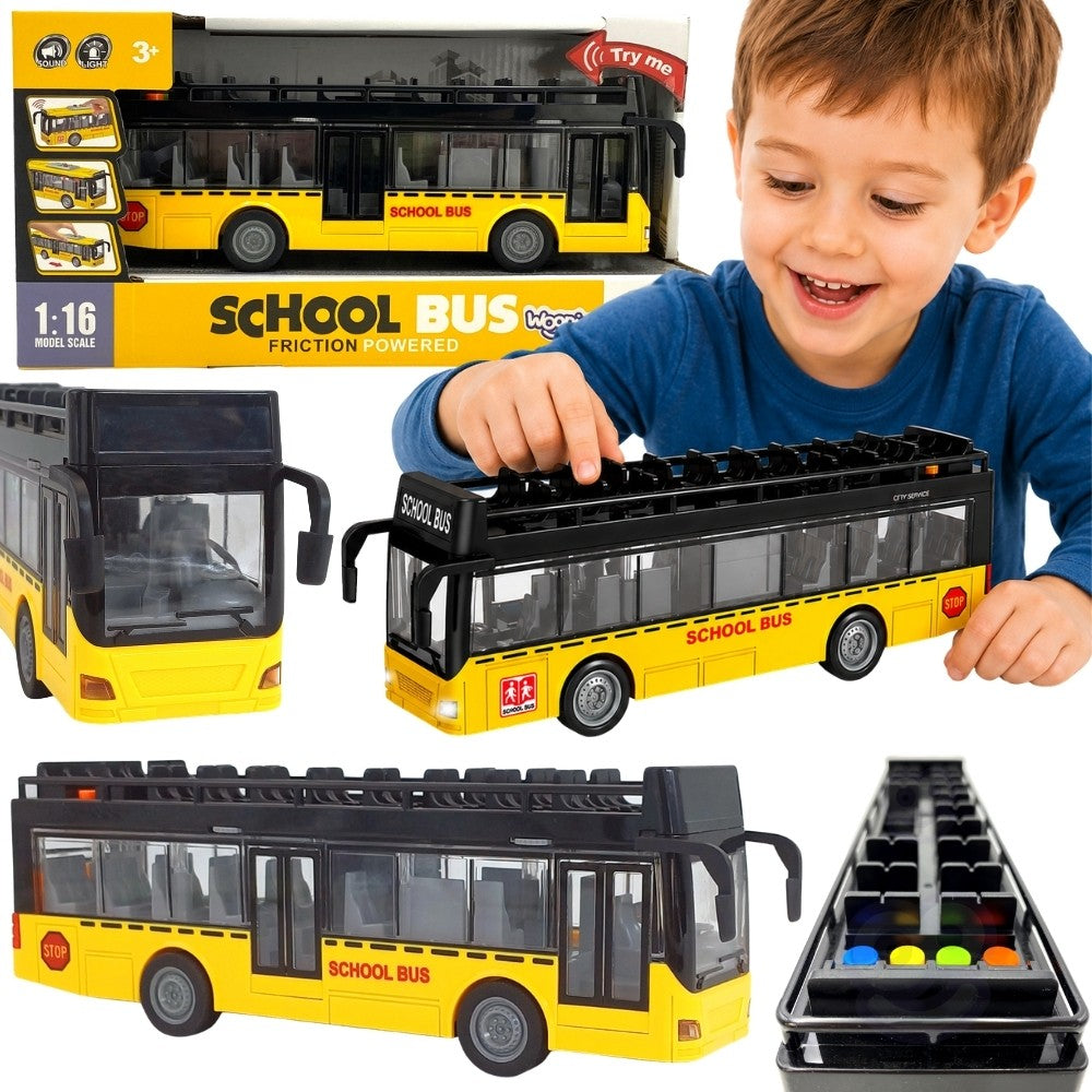 WOOPIE Autobusas su šviesos ir garso efektais, atsidarančiomis durimis