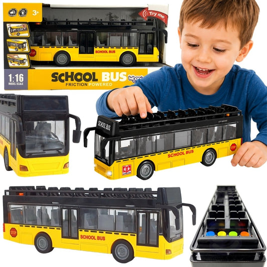 WOOPIE Autobusas su šviesos ir garso efektais, atsidarančiomis durimis