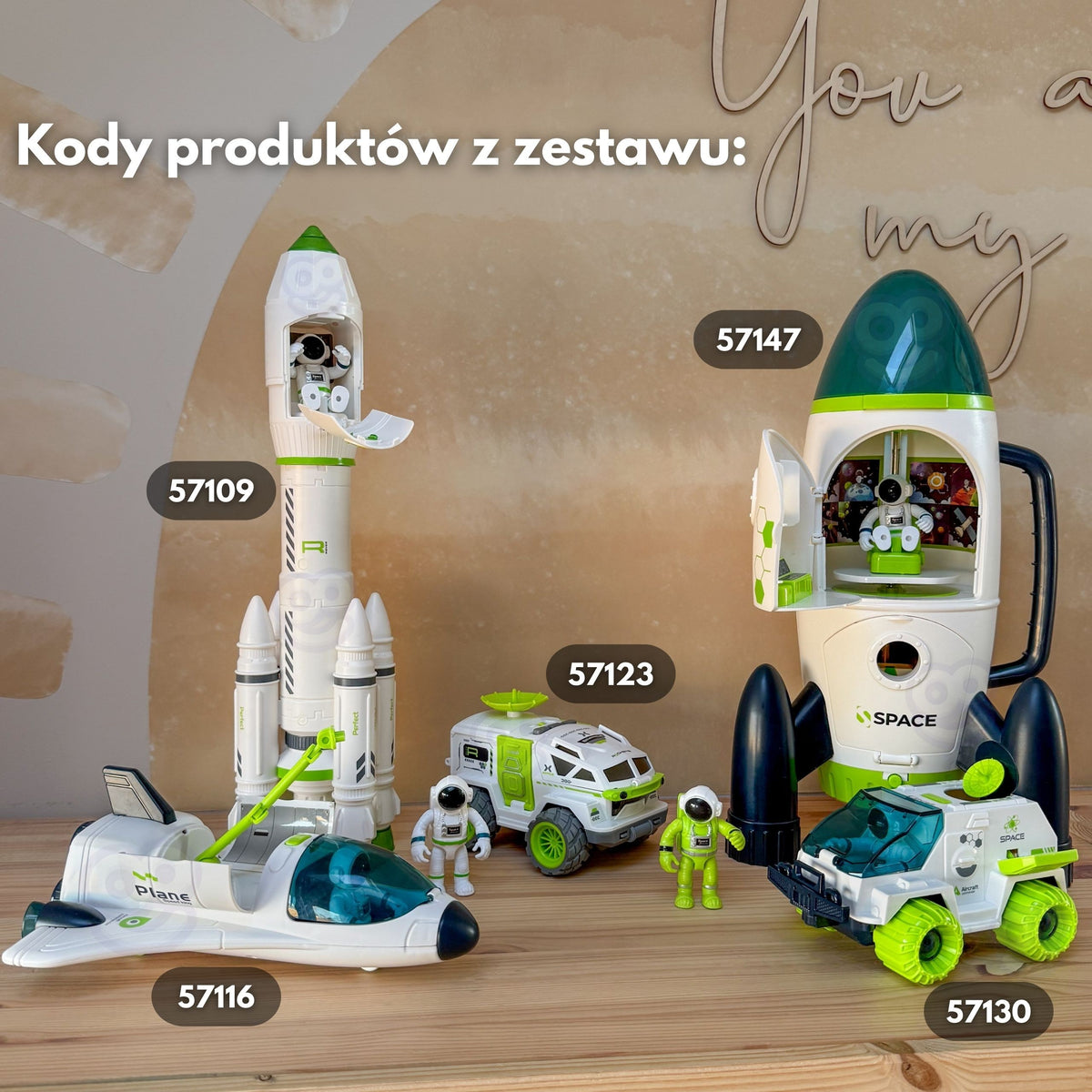 WOOPIE Interaktyvi Kosminė Raketa su Garso ir Šviesos Efektais