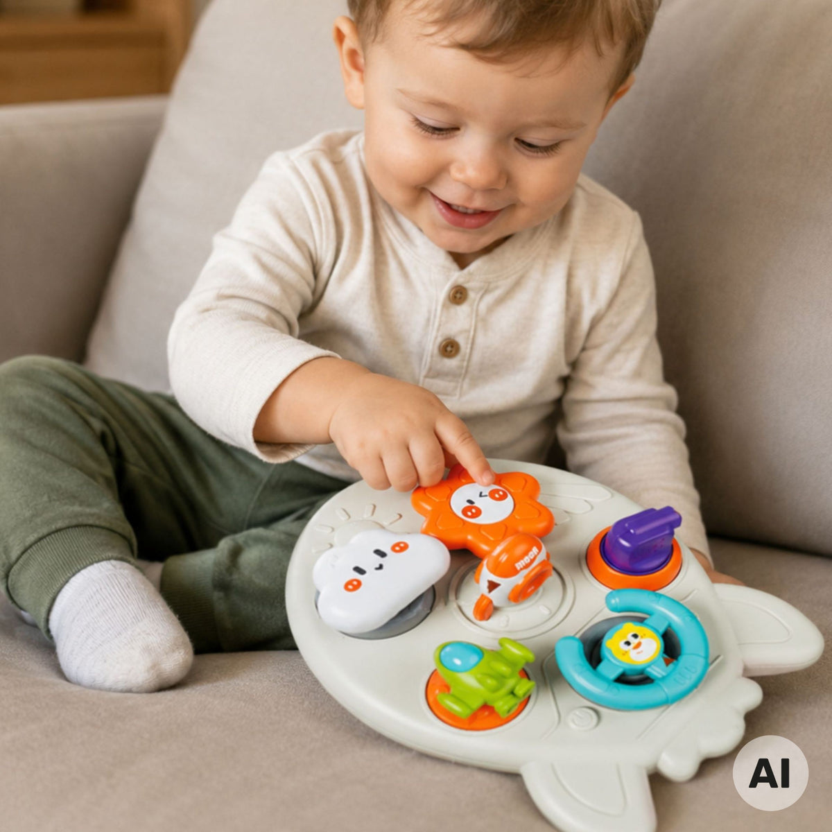 WOOPIE BABY 7-in-1 Lavinamoji Raketa – Aktyvumo Lentelė Kūdikiams