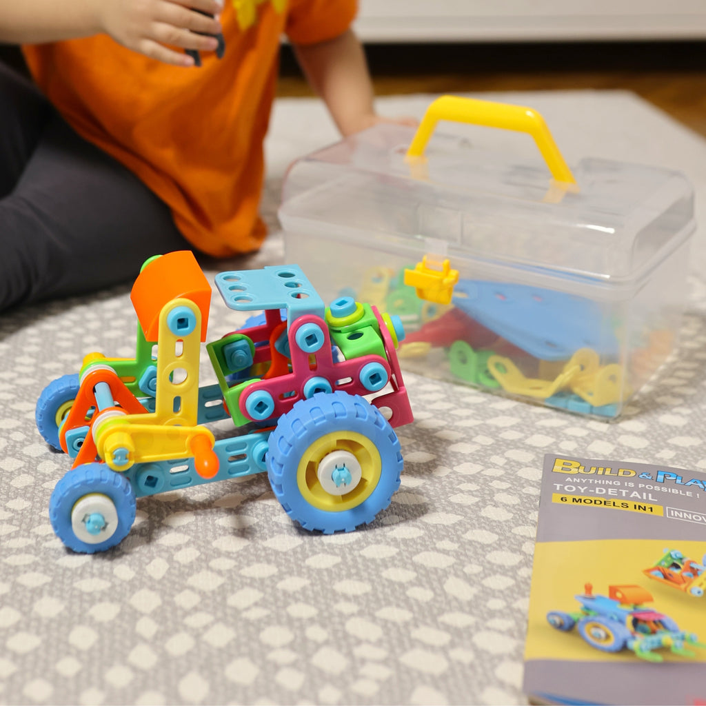 WOOPIE Konstruktorius 6in1 STEM Transporto priemonės 118 detalių