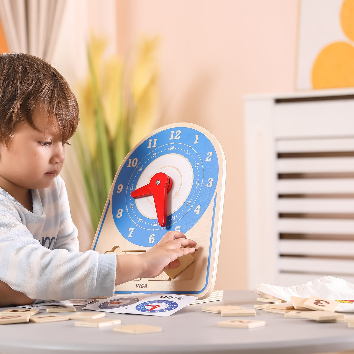 VIGA Medinis Laikrodis Laiko Mokymuisi Montessori