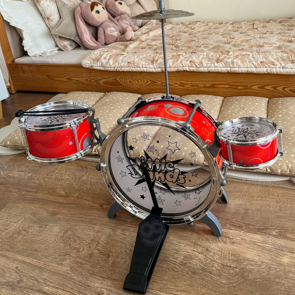 WOOPIE Vaikiškas Būgnų Komplektas Muzikiniams Žaislams 3+