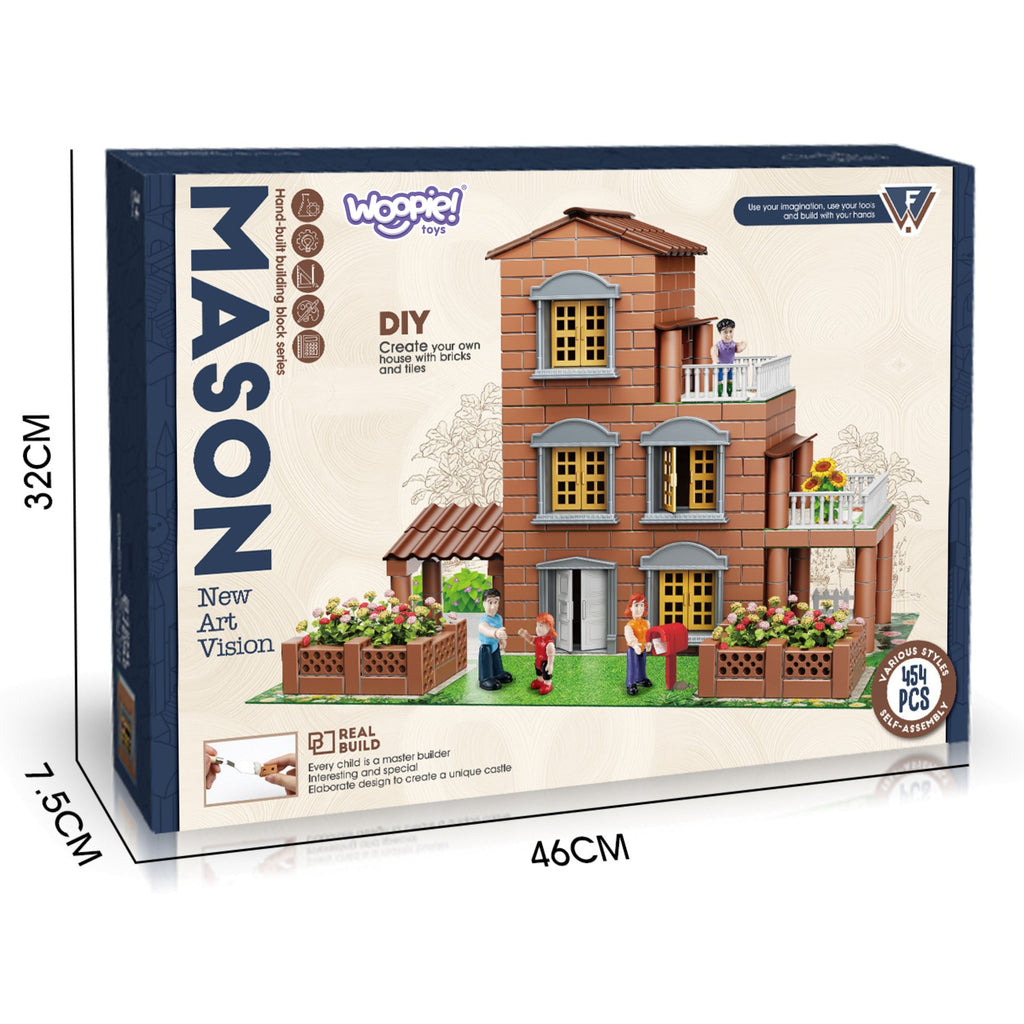 WOOPIE Vilos Konstruktorius 454 det. Mažasis Architektas