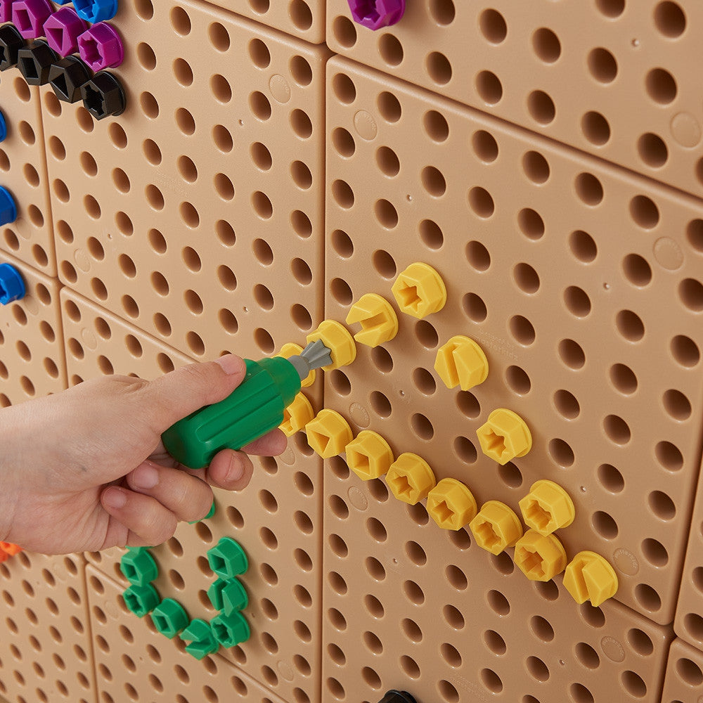 MASTERKIDZ spalvoti varžteliai STEM lentai, 512 vnt., 5 formos
