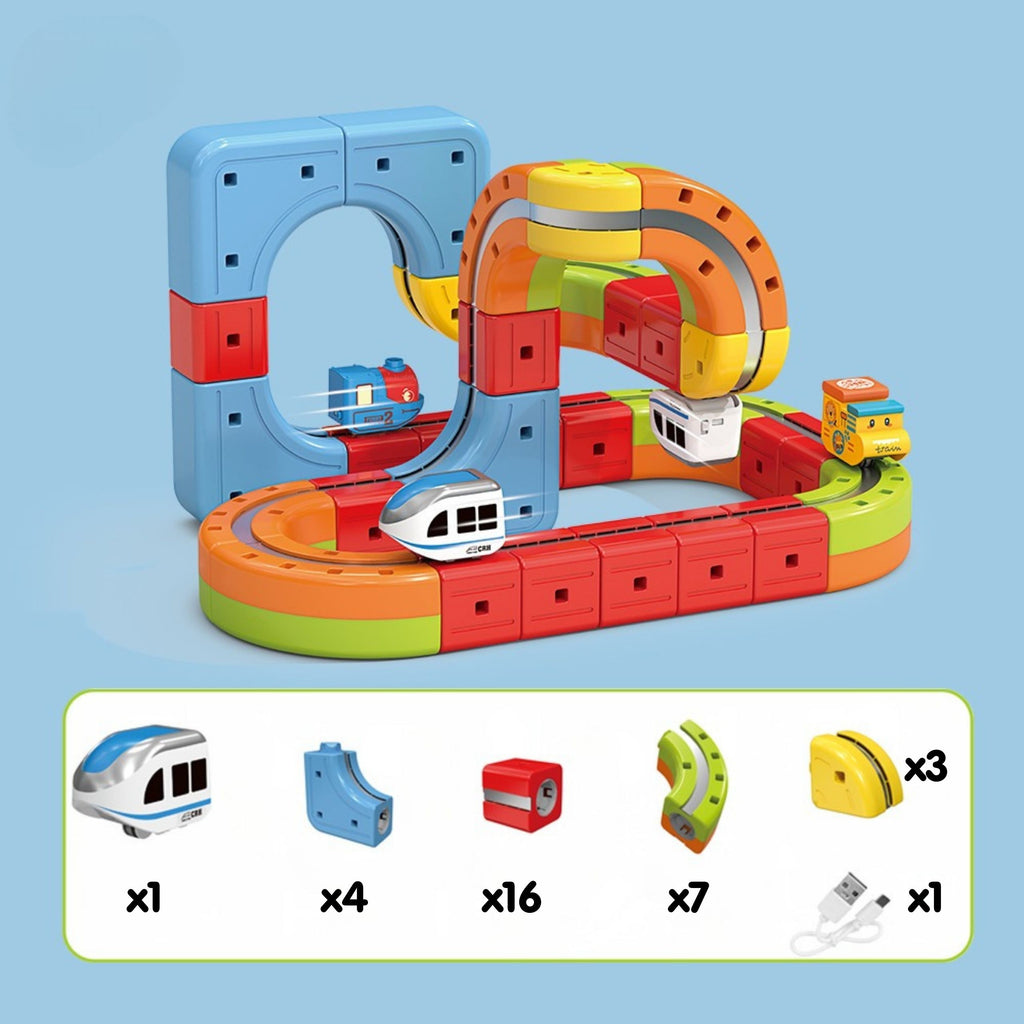 WOOPIE Magic Cube Traukinys su Antigravitaciniu Bėgiu, 32 dalys
