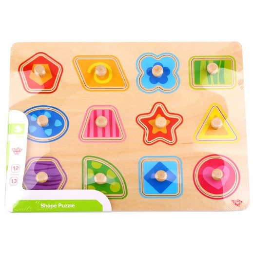 TOOKY TOY Montessori formų dėlionė su rankenėlėmis, 15 d.