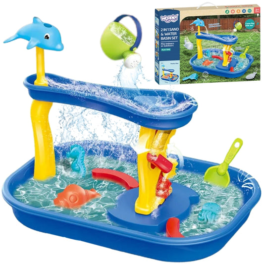WOOPIE Vandens stalas su kriokliu „Delfinas“, 11 dalių rinkinys – pagrindinis vaizdas