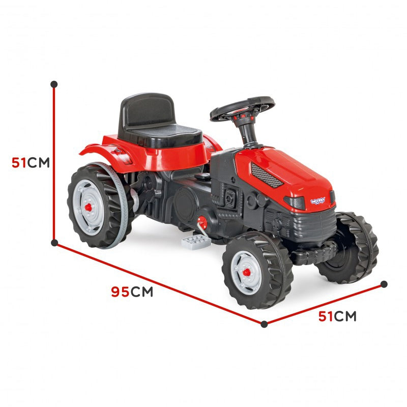 WOOPIE Traktorius su pedalais Farmer GoTrac, tylūs ratai – vaizdas 10