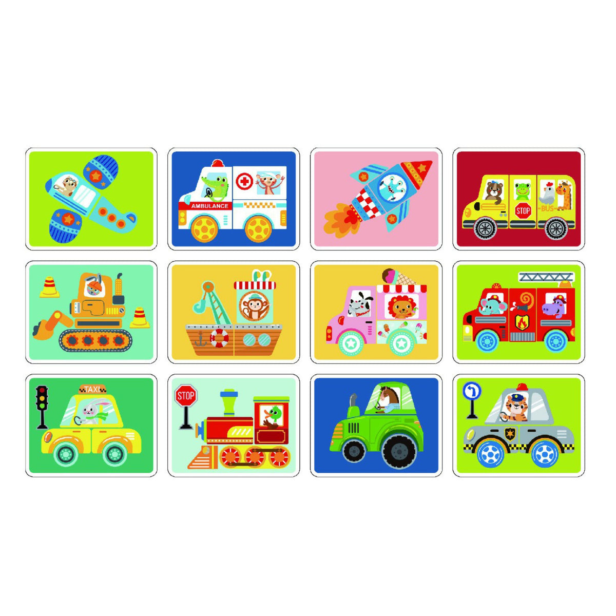 TOOKY TOY Montessori magnetinė lavinamoji dėlionė vaikams, 80 detalių