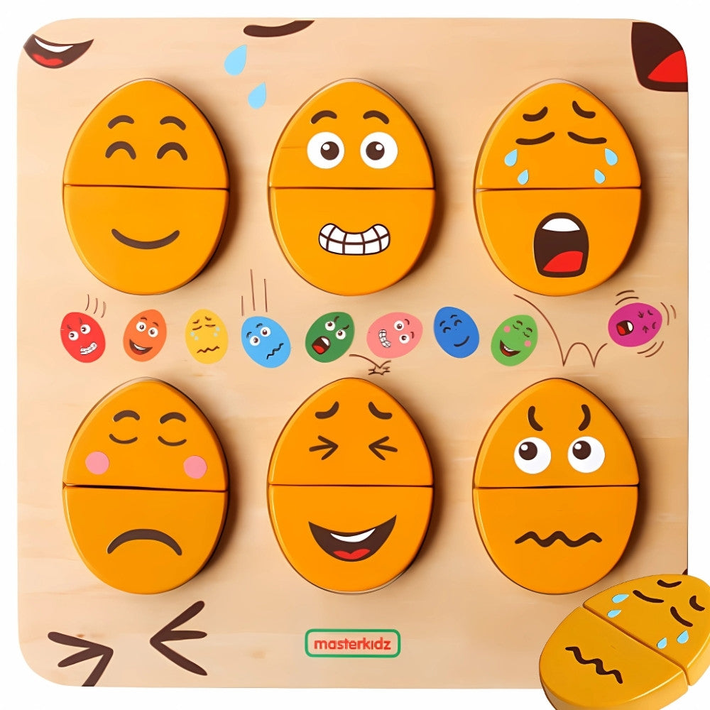 MASTERKIDZ Medinė Emocijų Lenta Montessori Vaikams