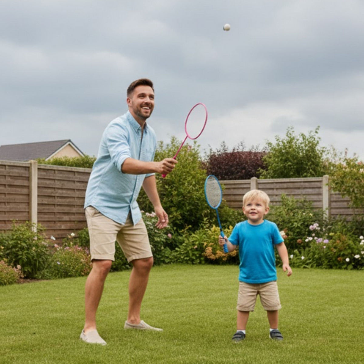 WOOPIE Badmintono rinkinys vaikams su raketėmis, 2 vnt.