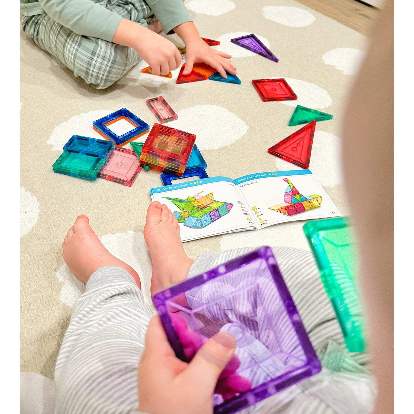 WOOPIE 3D Montessori Magnetiniai Konstruktoriaus Blokeliai Vaikams