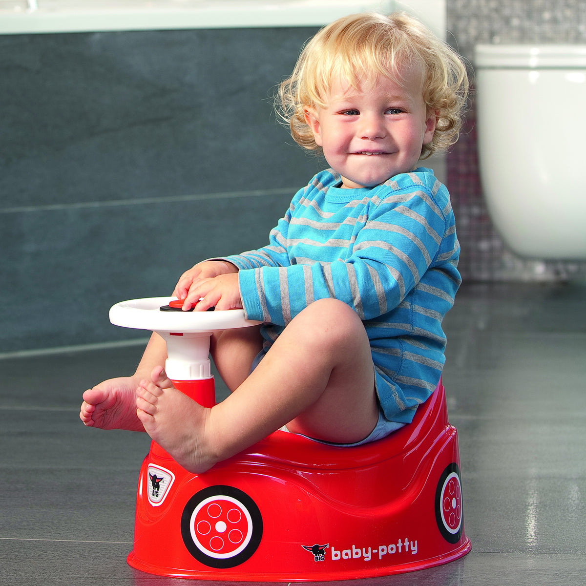 BIG New Bobby Car naktipuodis su vairu vaikams