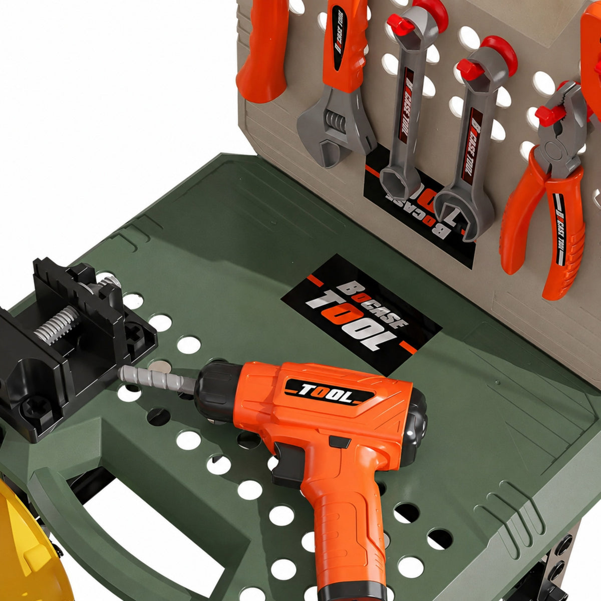 WOOPIE Įrankių Stalas Mažajam Meistrui, 90 detalių