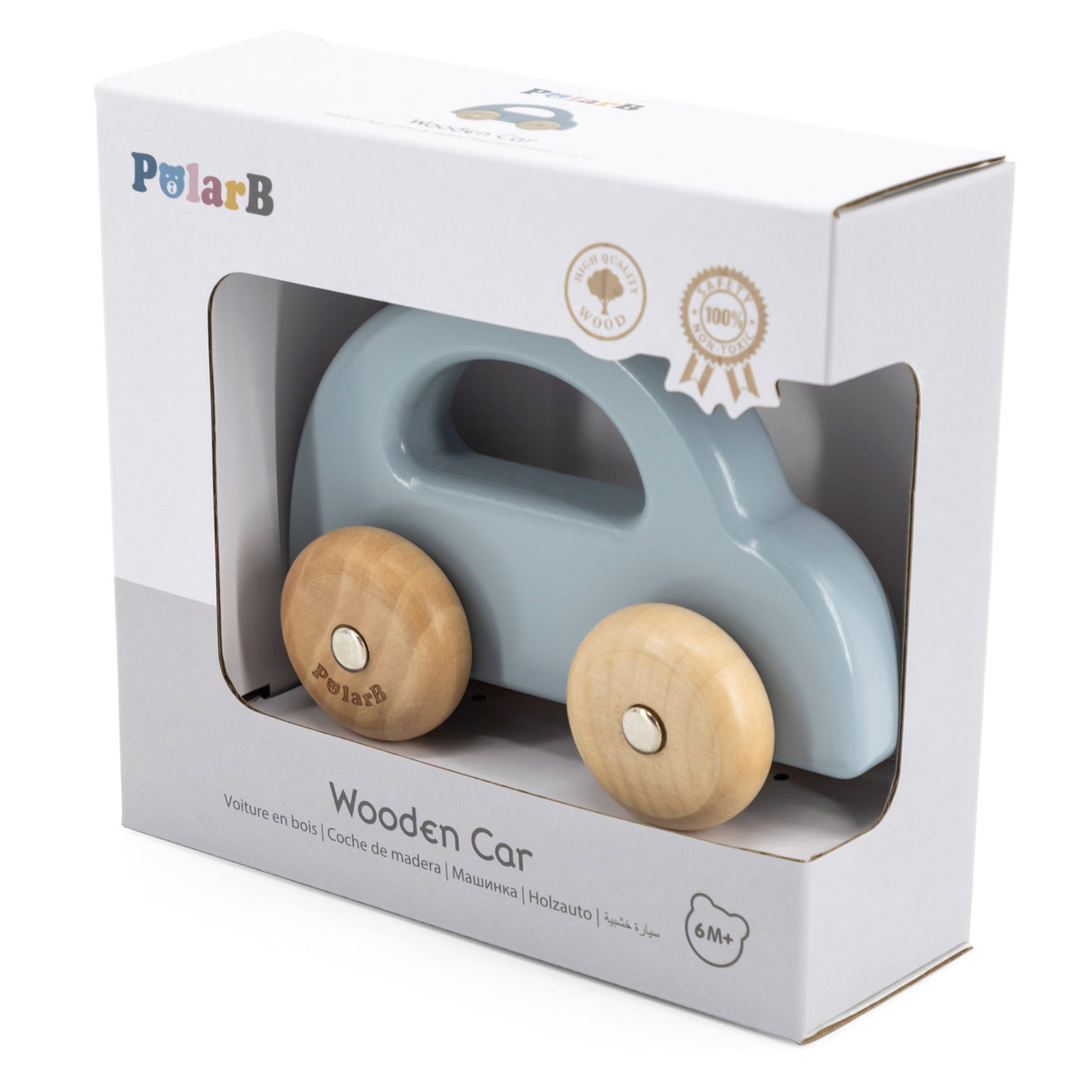 VIGA PolarB Medinis Stumdomas Automobilis, Mėlynas