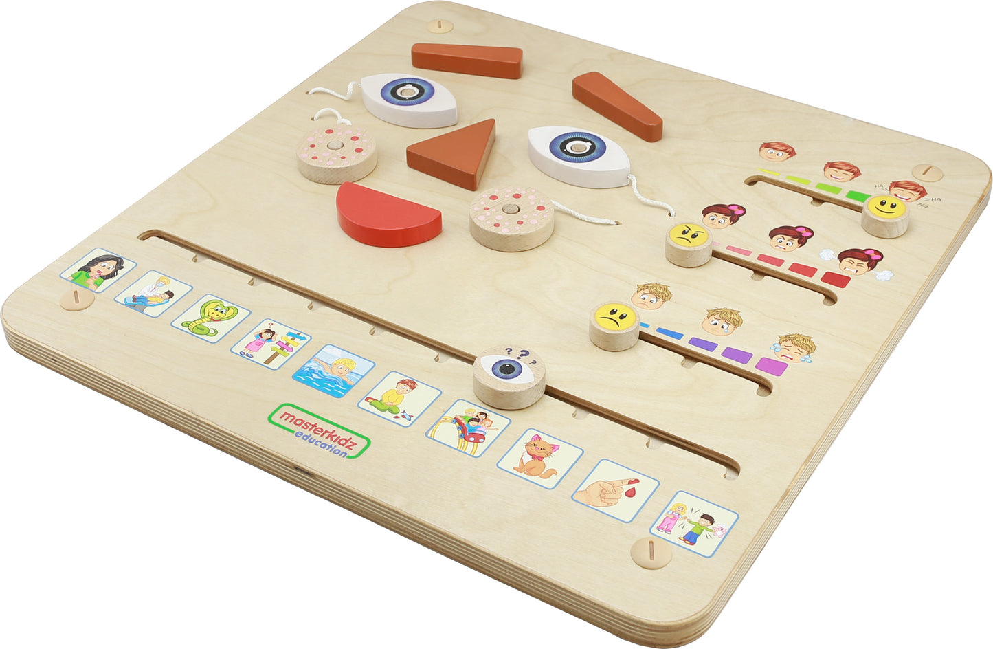 MASTERKIDZ Montessori Emocinė Lavinamoji Lenta Kaip Tu Jautiesi
