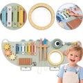 TOOKY TOY Medinė Manipuliavimo Lenta Krokodilas 3 dalys