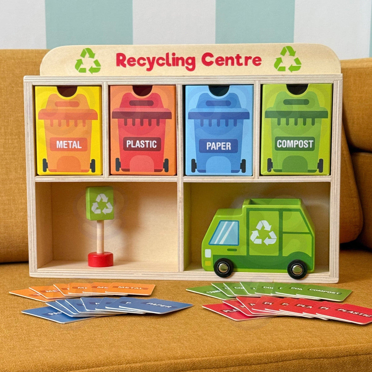 TOOKY TOY Medinis Perdirbimo Centras – Montessori Rūšiuoklis