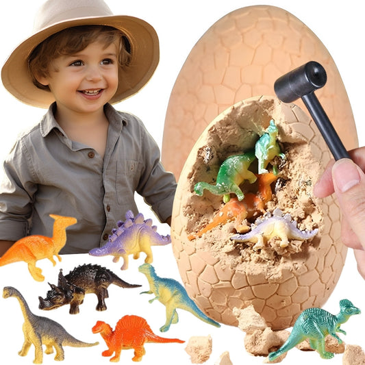 WOOPIE Dinozaurų Kiaušinio Iškasenų Rinkinys - 12 Dinozaurų