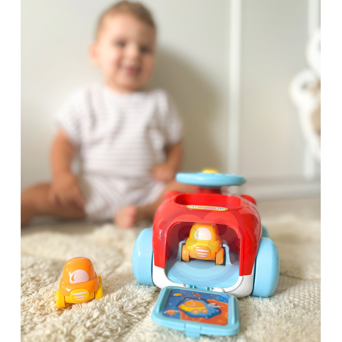 WOOPIE BABY Automobilis su Katapulta – Lavinamasis Rinkinys Vaikams