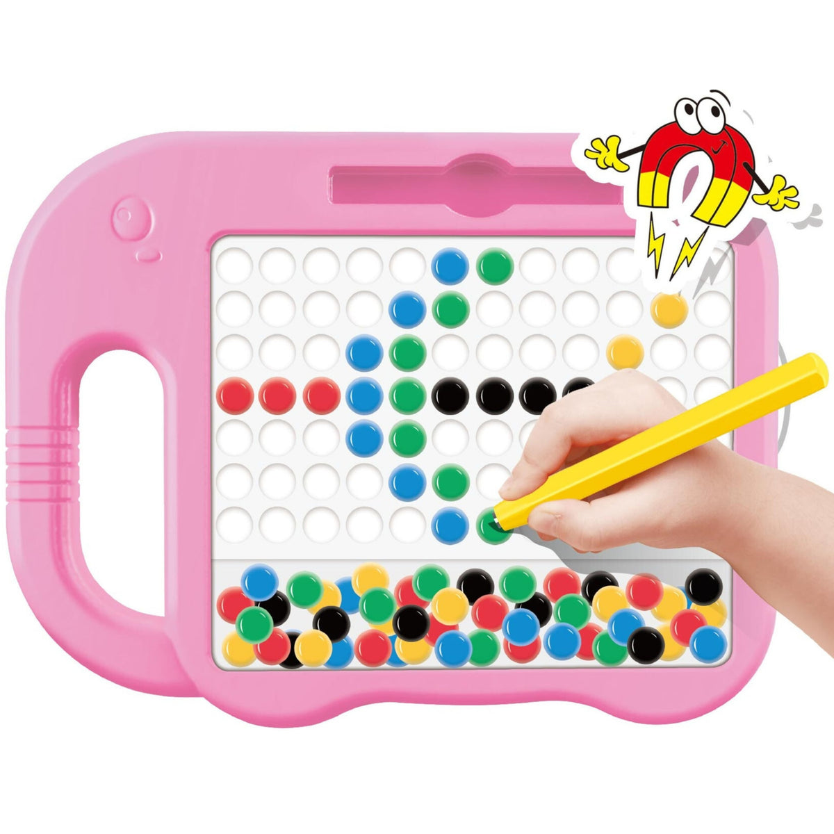 WOOPIE MagPad Magnetinė Lenta Drambliukas Montessori 84 sagutės